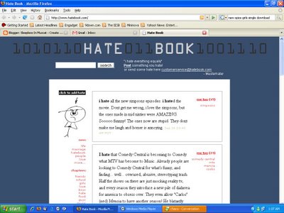 A Screen Shot of Hatebook from Omani Blogger Sleepless in Muscat