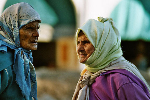 Elderly Moroccan women